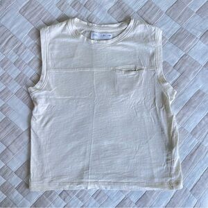 Kids Cream Sleeveless Top